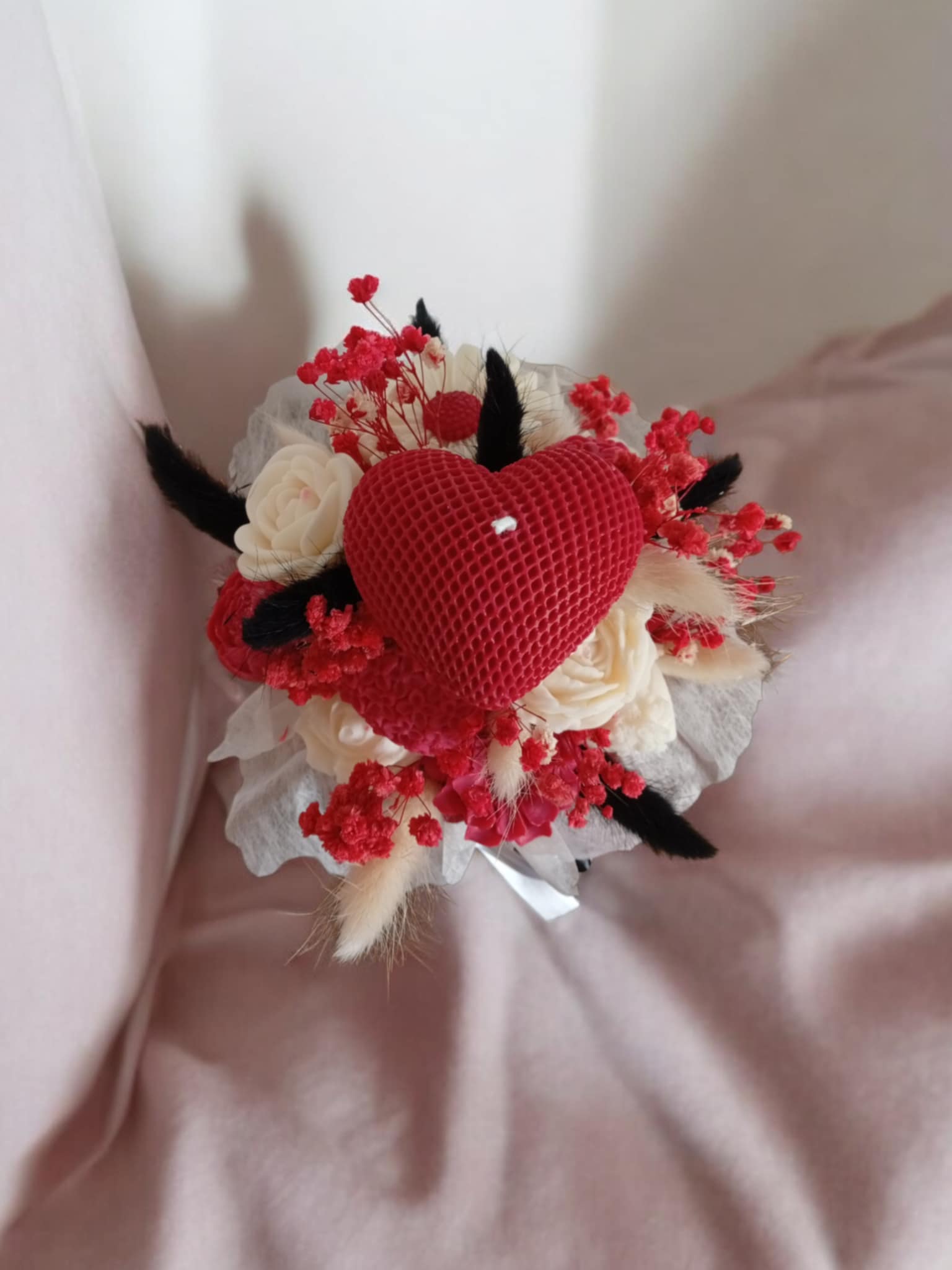 Bouquet de fondants St Valentin rose vanillée