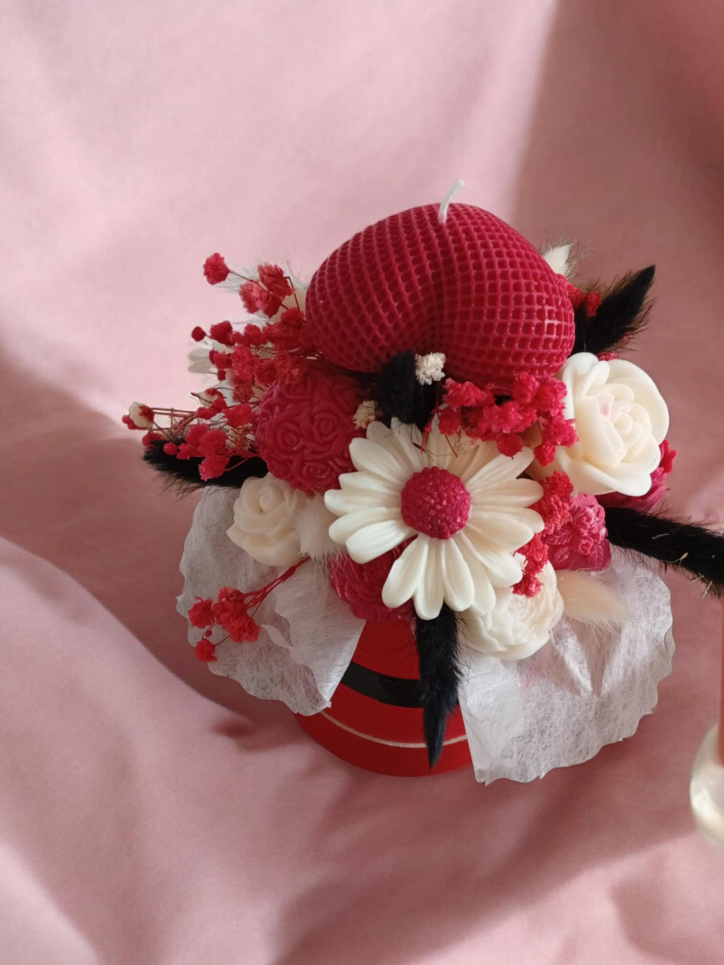 Bouquet de fondants St Valentin rose vanillée