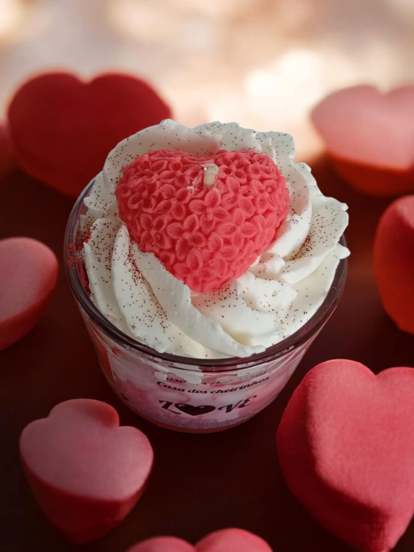 Bougie Love pomme d'amour