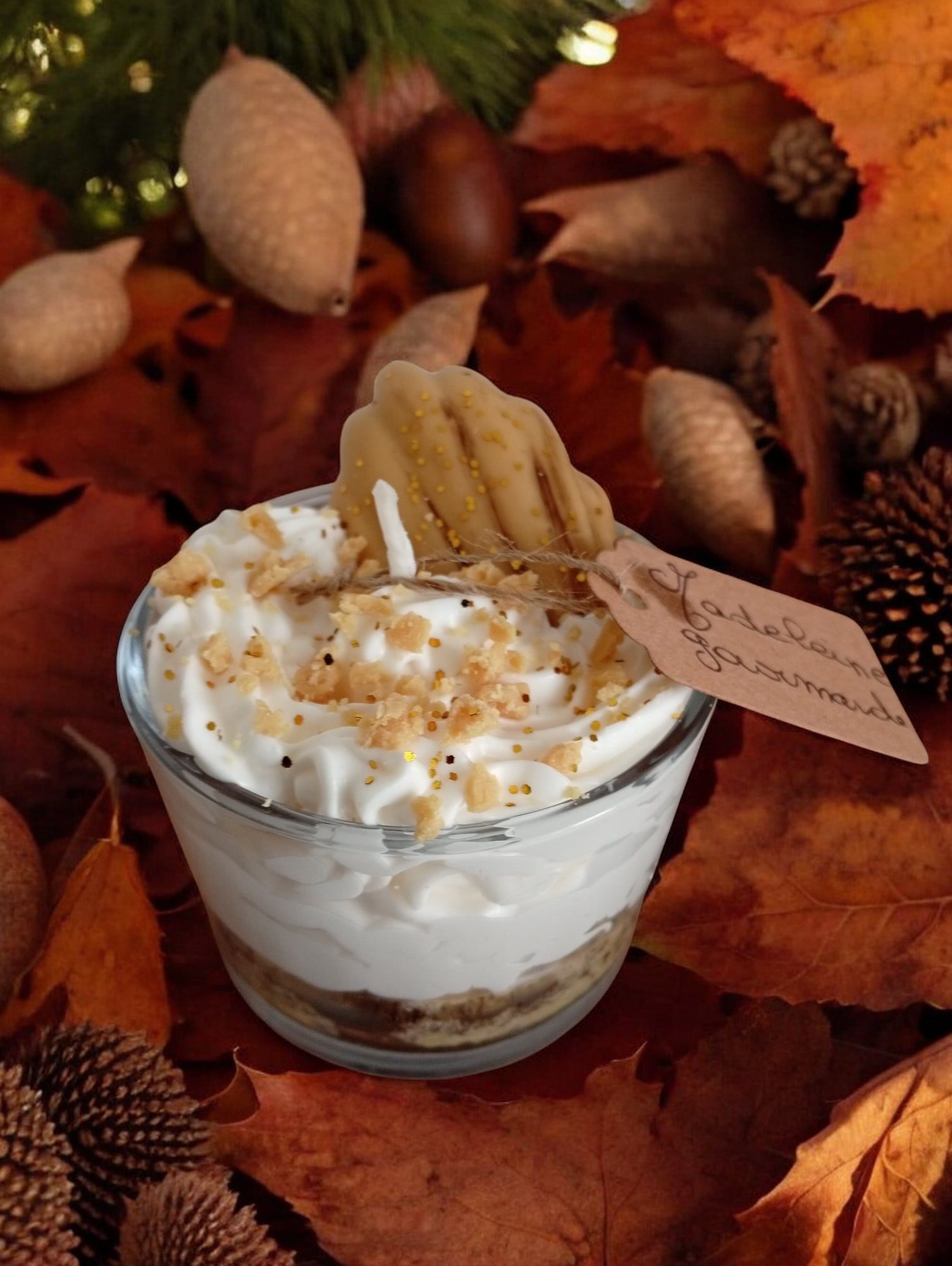 Gourmet madeleine candle