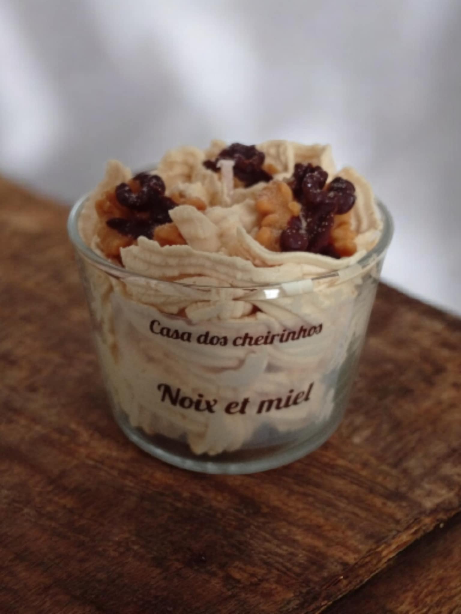 Nut and honey candle